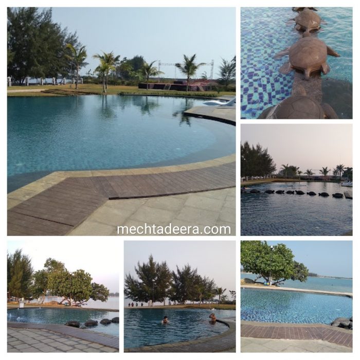 Kolam renang Sekuro Village Beach Resort