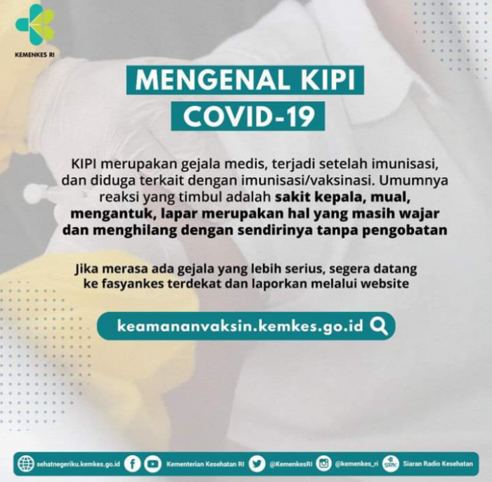 KIPI setelah vaksin Covid19